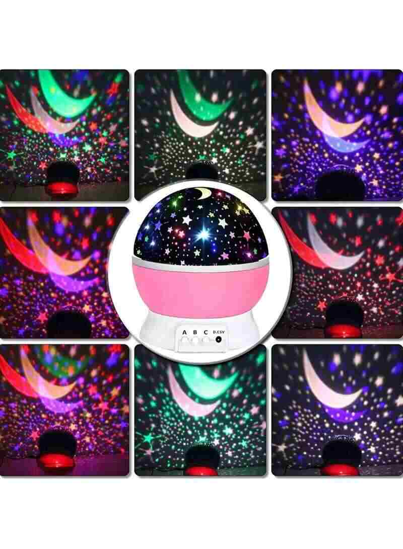 Romantic Night Light Moon Star Projector: Create Magical Ambiance with 9 Dream Color Combinations online in Dubai and UAE at Mumzar.com better value compared to Noon, Amazon.ae, Carrefour, and Dubizzle when you shop for adults and kids at Mumzar.com free delivery in Dubai, Abu Dhabi, Sharjah, Ajman, Umm Al Quwain, Fujairah, and Ras Al Khaimah.