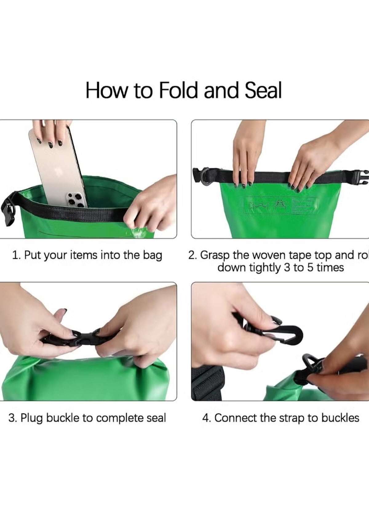10L Waterproof Outdoor Sling Bag – Army Green, Single-Strap PVC Pack
