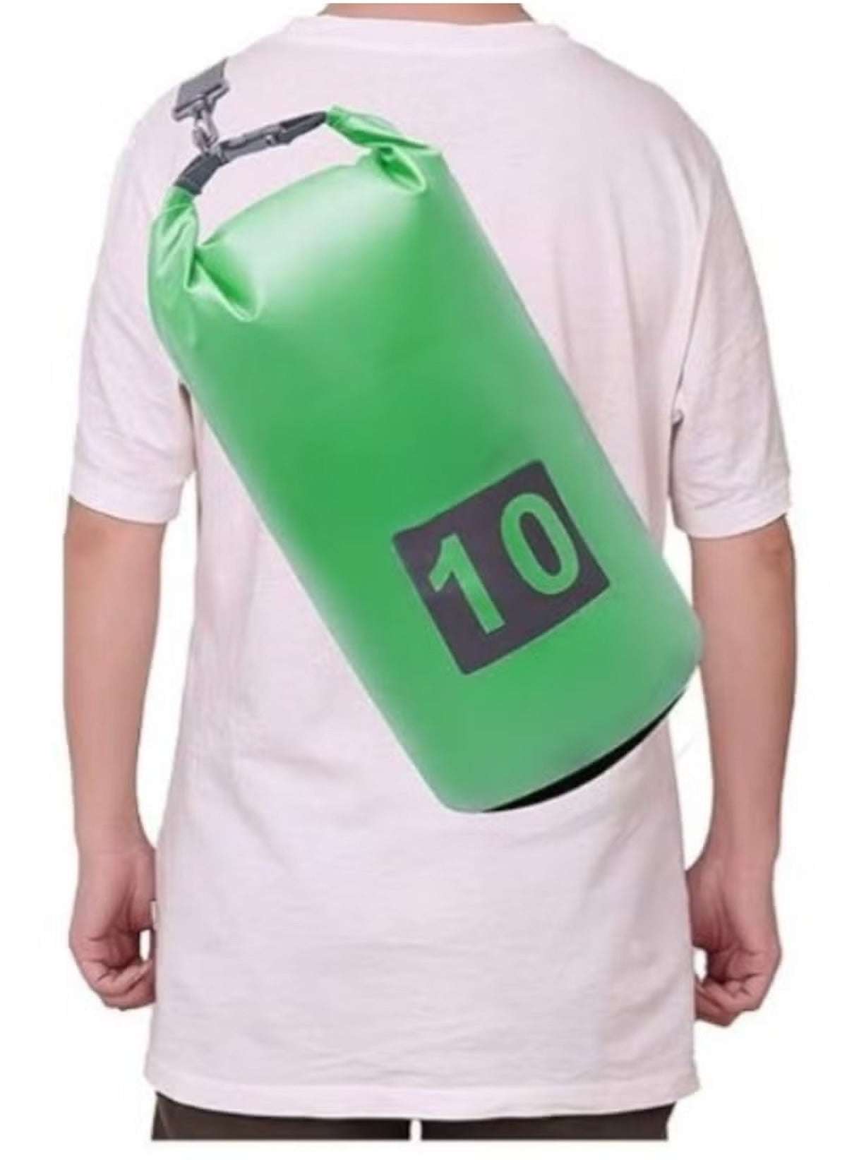 10L Waterproof Outdoor Sling Bag – Army Green, Single-Strap PVC Pack