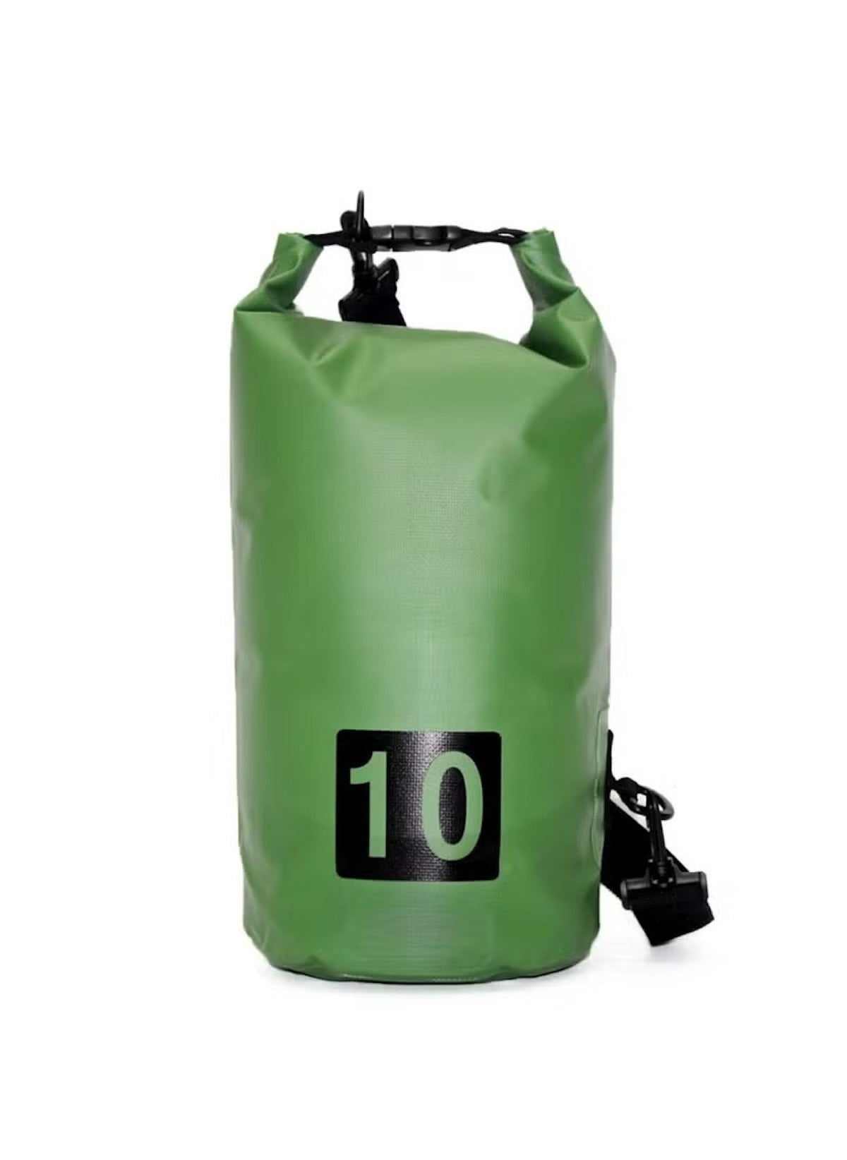 10L Waterproof Outdoor Sling Bag – Army Green, Single-Strap PVC Pack