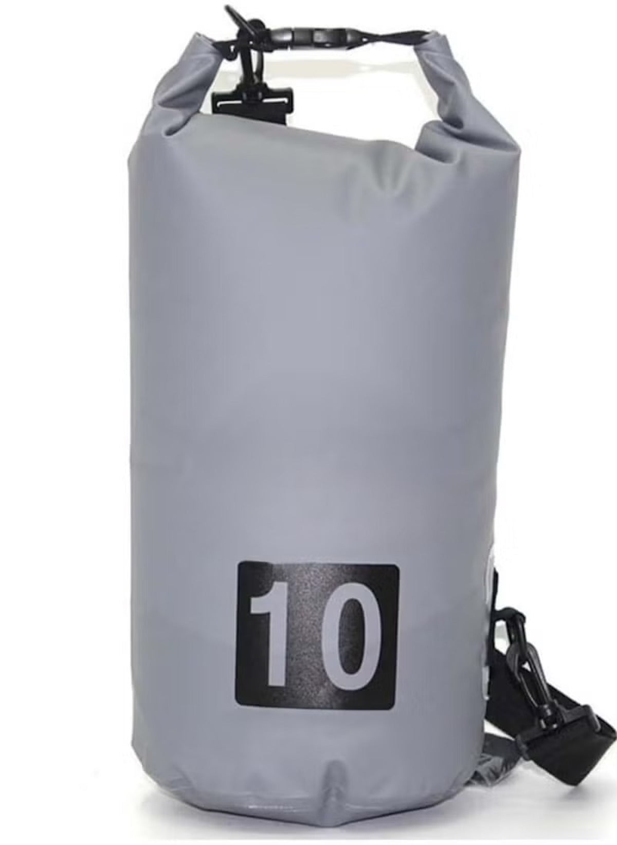 10L Waterproof Sling Bag – Grey, Single-Strap PVC Pack