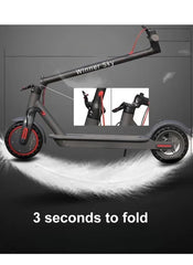 MI365 Electric Scooter with 350W Motor – Foldable, 15-20km Range, 3-Speed Modes – Black