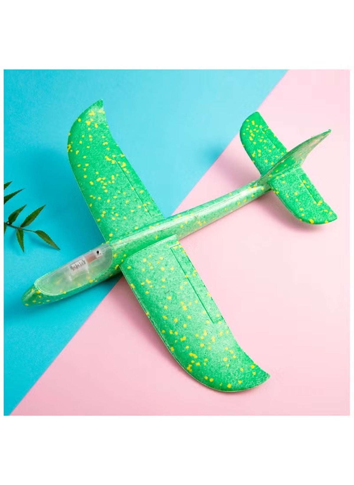 Hand Throwing Foam Airplane with LED Lights – 48x16x6cm | Glider Toy for Kids & Outdoor Fun