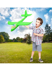Hand Throwing Foam Airplane with LED Lights – 48x16x6cm | Glider Toy for Kids & Outdoor Fun