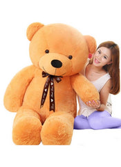 60cm Orange Teddy Bear with Ribbon – Soft Plush Toy Gift for Kids & Loved Ones
