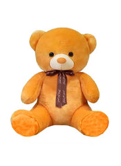 60cm Orange Teddy Bear with Ribbon – Soft Plush Toy Gift for Kids & Loved Ones