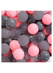 50-Pack Soft Play Ball Pit Balls – Non-Toxic BPA-Free Plastic, Pink, White & Black
