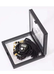 Huitich 99 Bead Glass Prayer Beads with Digital Tally Counter
