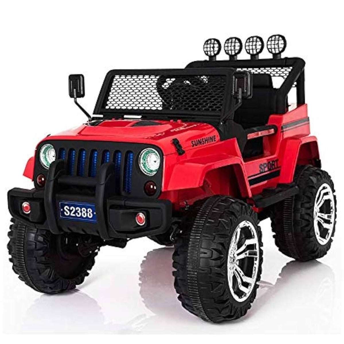 ZS-2388L 4x4 Electric Ride-On Jeep – Red, Rugged & Ready for Adventure