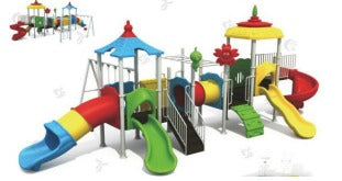Colorful Multi-Activity Outdoor Playground Set