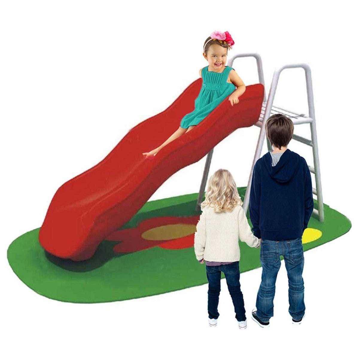 Outdoor Playground Wave Slide (Multiple Heights Available)