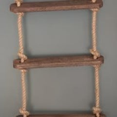 Wooden Rope Ladder – Durable Climbing Ladder for Kids & Adults (200 CM)