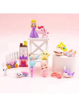 Assorted mini erasers featuring princess, bunny, castle, and star shapes