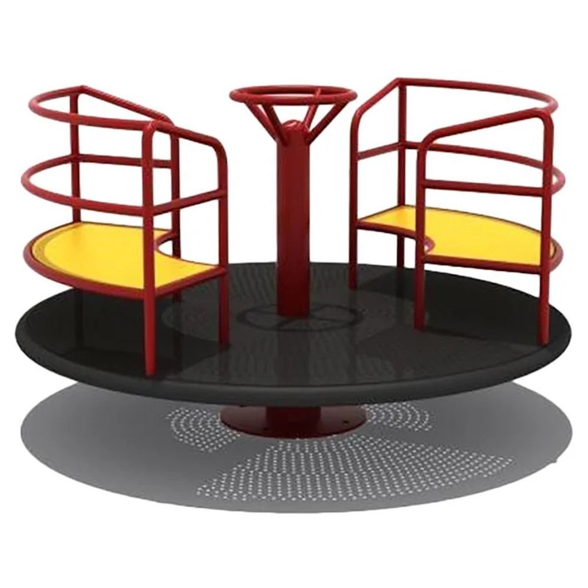 Merry Go Round Garden Playset – Kids Playground Spinner with Safety Rails (150×110 cm)