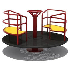 Merry Go Round Garden Playset – Kids Playground Spinner with Safety Rails (150×110 cm)
