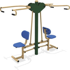 Chest Press & Pull Down Heavy – Outdoor Dual-Station Fitness Machine