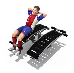 Double Station Sit Up Bench – Adjustable Dual Workout Core Trainer | 148×120×63 CM