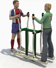 Fitness Double Air Skier – Outdoor Playground & Fitness Equipment