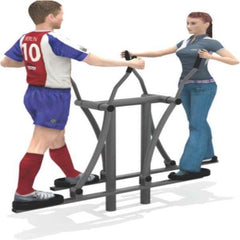 Fitness Double Air Skier – Outdoor Playground & Fitness Equipment