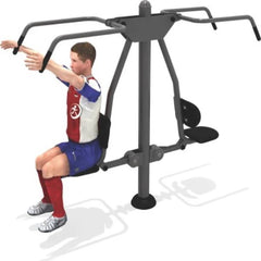 Manual Lat Pull Down Machine Double – Dual Pulley Strength Trainer