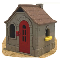 Cedar Log & Tree Wooden Playhouse with Slide – Outdoor Adventure Playhouse