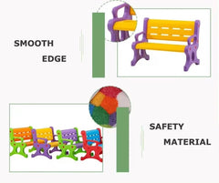 Plastic Kids Bench – Durable & Colorful Children’s Seating (80×48×60 cm)