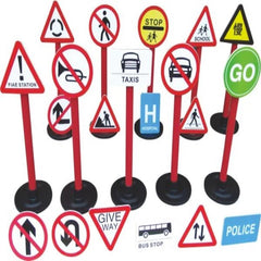 Traffic Signs Set for Kids – Educational Pretend Play Road Safety Toys