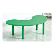 U-shaped kids table with a green curved top and four supporting legs