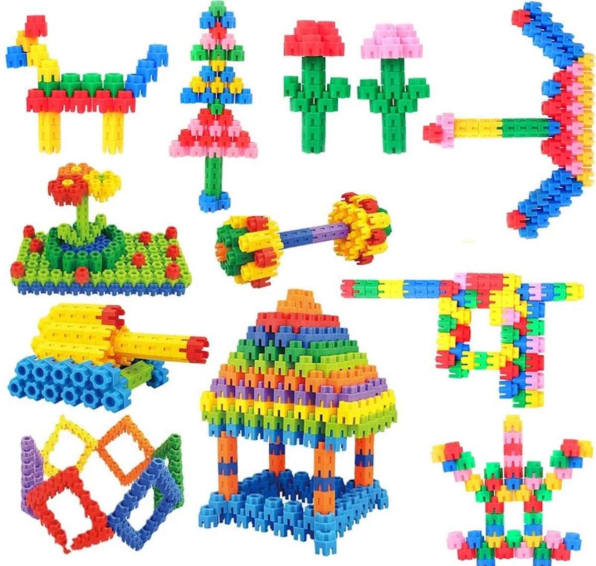 Educational Building Blocks Toy – Colorful STEM Learning Set for Kids (500g Bag)