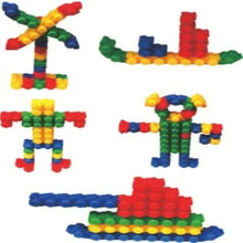 Colorful interlocking block animal and vehicle models