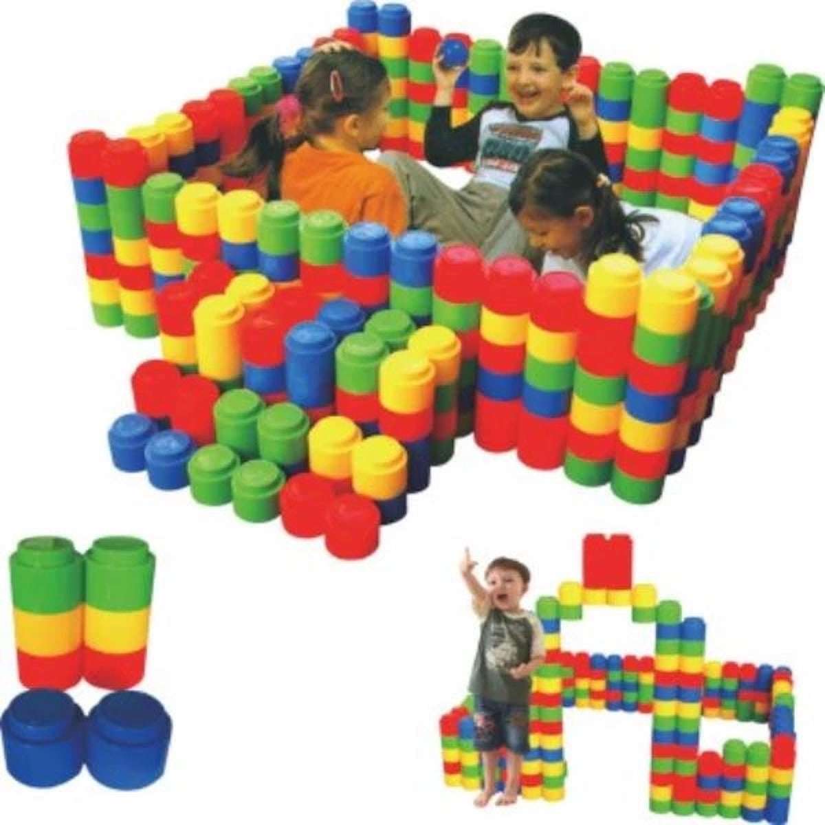 Jumbo Blocks Building Set – 120 Pieces Colorful Construction Toys for Kids (21×10.5×7.5 CM)