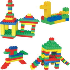 Block Plastic Play Puzzle for Kids – Colorful Educational Building Set (500g Bag)