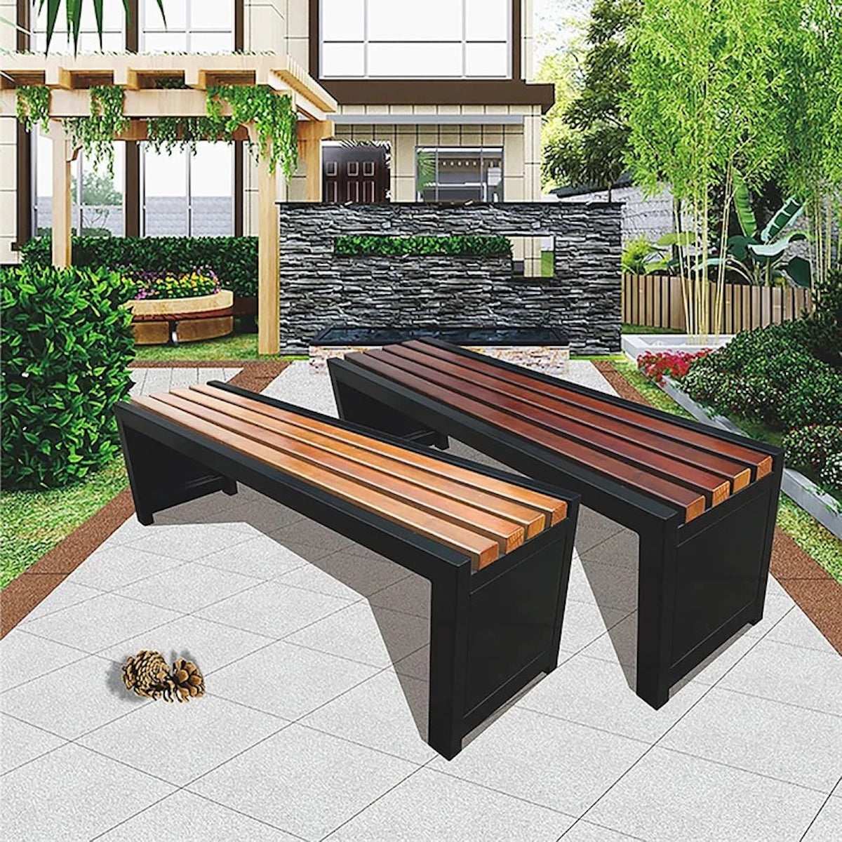 Waterproof Outdoor Bench – Durable Seating for Parks, Playgrounds & Schools (150×42×42 CM)
