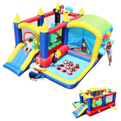 Castle-Themed Inflatable Playhouse Set