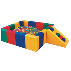 Kids’ Soft Play Ball Pool with Slide – Multi-Color PVC Leather, Various Sizes (6m² / 8m² / 10m² / 12m²)