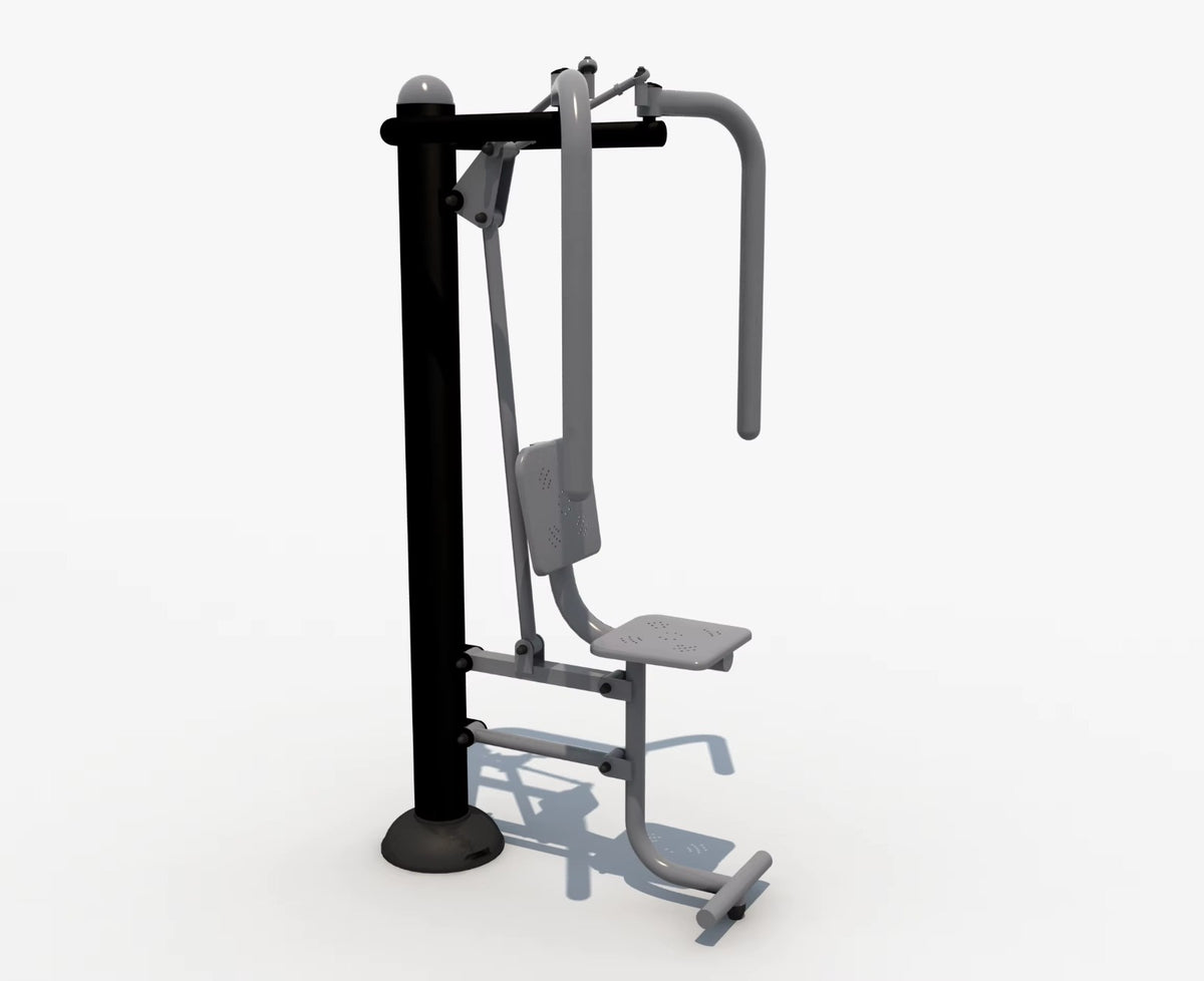 Single Seated Chest Exerciser – Durable Outdoor Fitness Equipment for Strength Training