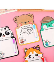 1 Pcs Assorted Design Animal-Themed Whiteboards – Cute & Compact