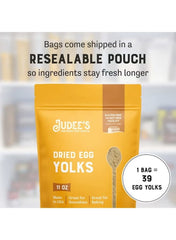 Dried Egg Yolk Powder – 11 oz | Gluten-Free, High-Protein Powdered Eggs for Baking, Sauces, Ice Cream & More