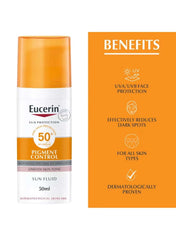 Eucerin Face Sunscreen Even Perfector SPF 50+ | Pigment Control Sun Fluid with Thiamidol | 50ml