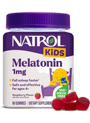 Melatonin Ages 4+ Raspberry 1mg Gummies | Kids Sleep Support | 90 Count