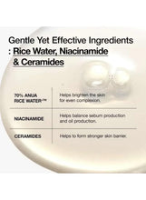 Milky toner formula with rice water, niacinamide and ceramides