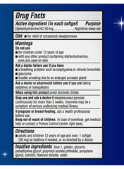 Unisom Nighttime Sleep-Aid Diphenhydramine HCl 50mg – 100 SoftGels