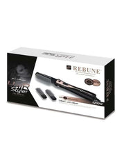 Electric Hair Styler Brush With 2 Attachments Black/Grey/Rose Gold