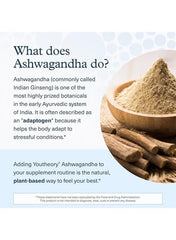 Youtheory Ashwagandha with KSM-66 – 60 Vegetarian Capsules, Stress Relief & Cortisol Support