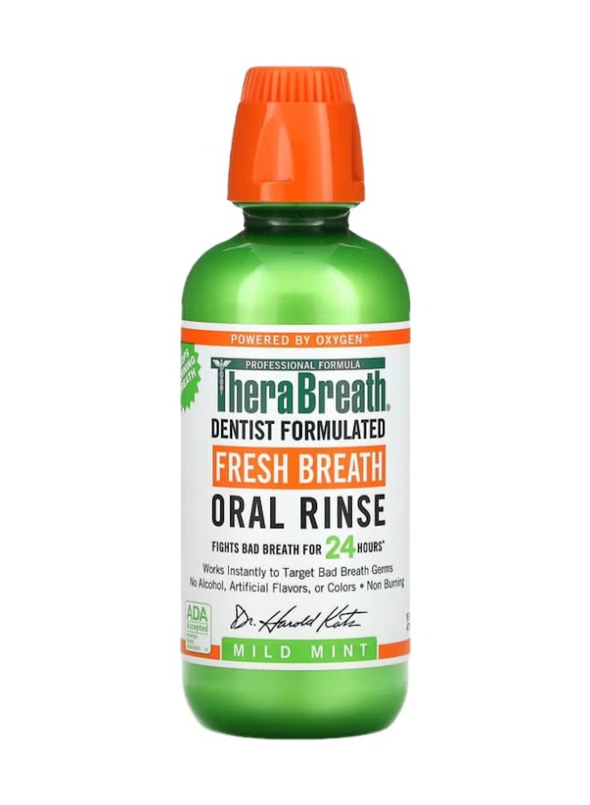 Fresh Breath Dentist Formulated Oral Rinse, Mild Mint – 16 Oz (473ml)