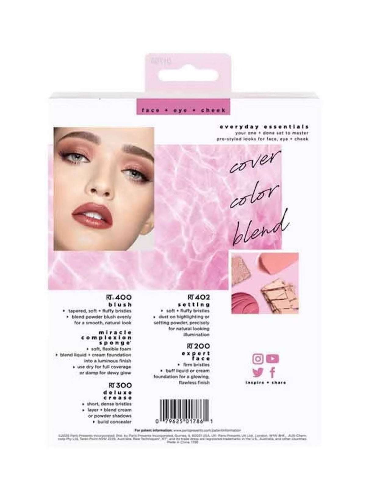 Everyday Essentials Multi Use Brush Set - Multicolour | Real Techniques