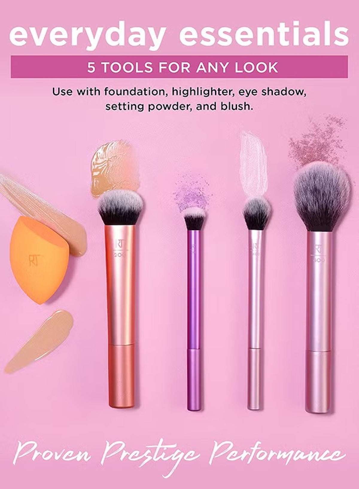 Everyday Essentials Multi Use Brush Set - Multicolour | Real Techniques