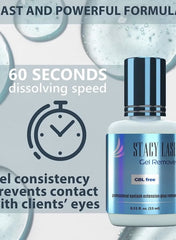 Stacy Lash Gel Remover for Eyelash Extension Glue – 15 ml (0.51 fl.oz) | Fast Adhesive Dissolution | GBL-Free | Aquamarine Color | Professional Salon Use Only