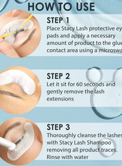 Stacy Lash Gel Remover for Eyelash Extension Glue – 15 ml (0.51 fl.oz) | Fast Adhesive Dissolution | GBL-Free | Aquamarine Color | Professional Salon Use Only