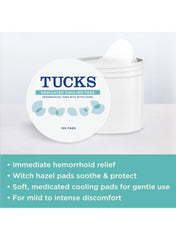 Medicated Cooling Pads – 100 Count | Gentle Cleansing & Hemorrhoid Relief | Packaging May Vary